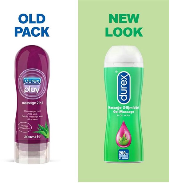 Durex Massage Olie en Glijmiddel - Aloë Vera - Waterbasis - 200 ml