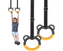 Gymnastiekringen - Krachttrainingsringen Trekringen - Kinderen Sport Cultiveren - Hoge Sterkte Nylon Materiaal - 1 Meter Singellengte - Geel