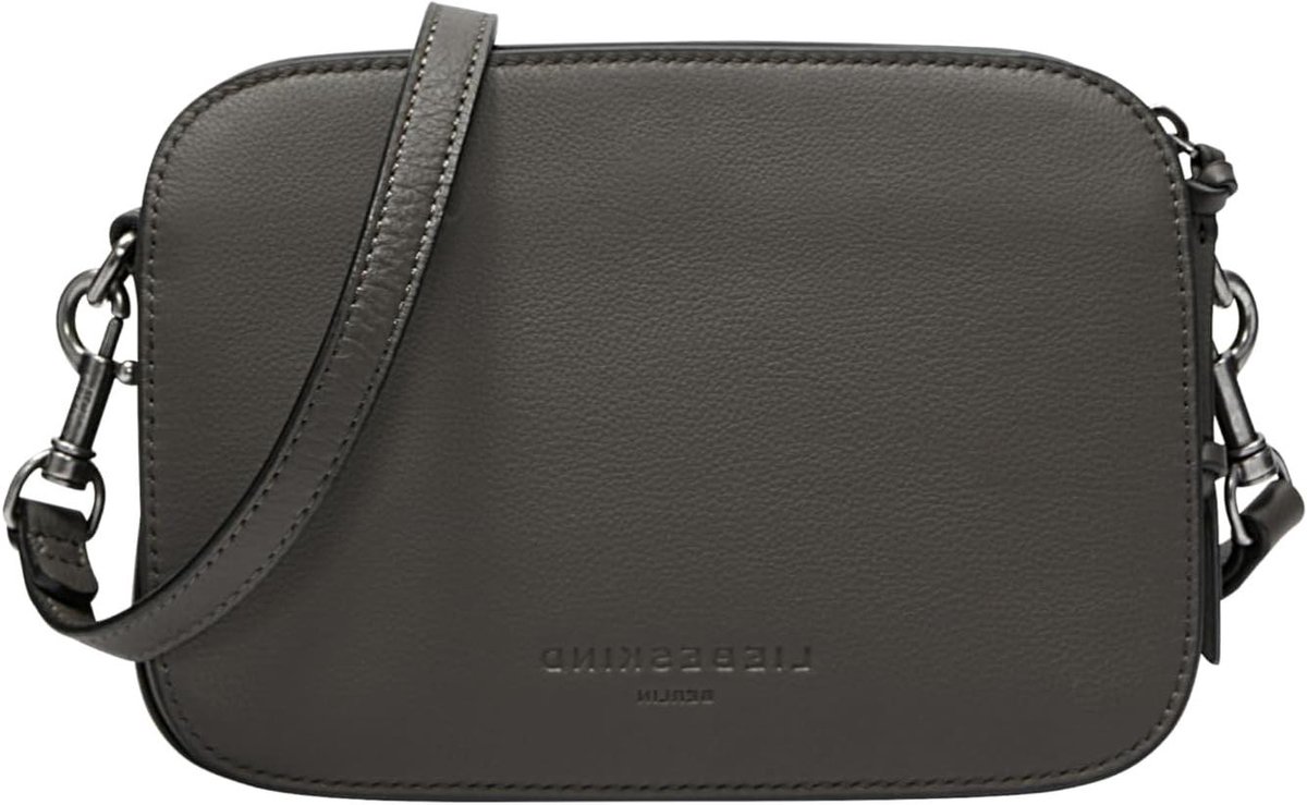 Leren Handtas - Schoudertas Dames - Dagelijks Gebruik - Klassiek Design - 20.5 x 14.5 cm - Grijs
