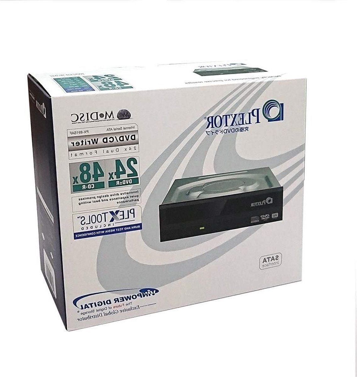 Interne DVD Brander - DVD RW Drive - Schijven Branden - 24x Opnamesnelheid - Halve Hoogte - Zwart