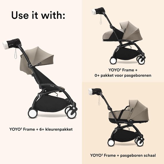 Wanten Kinderwagen - Moffen Kinderwagen - Warmte Bieden - Waterafstotende Stof - Universeel - Zwart — afbeelding 3
