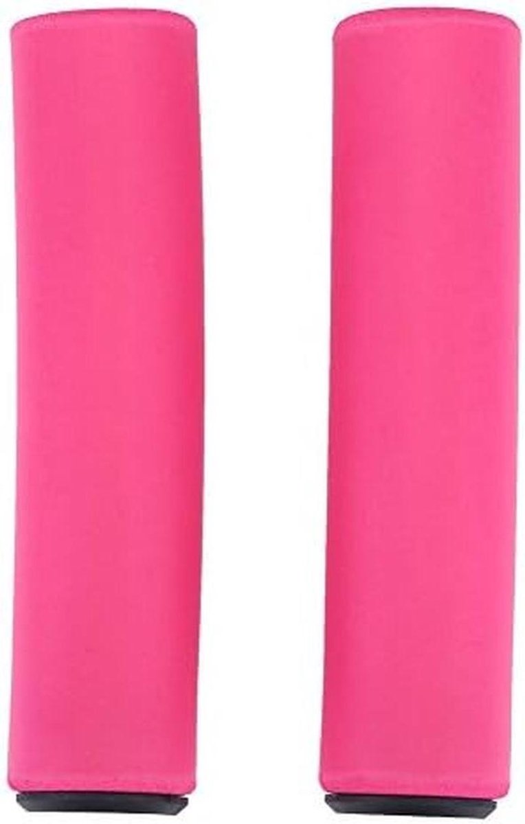 Fietsstuurgrepen - Handvatten Fiets Stuurhoes - Comfortabel Fietsen - Schokabsorberend Spons Materiaal - 13 x 3cm - Roze