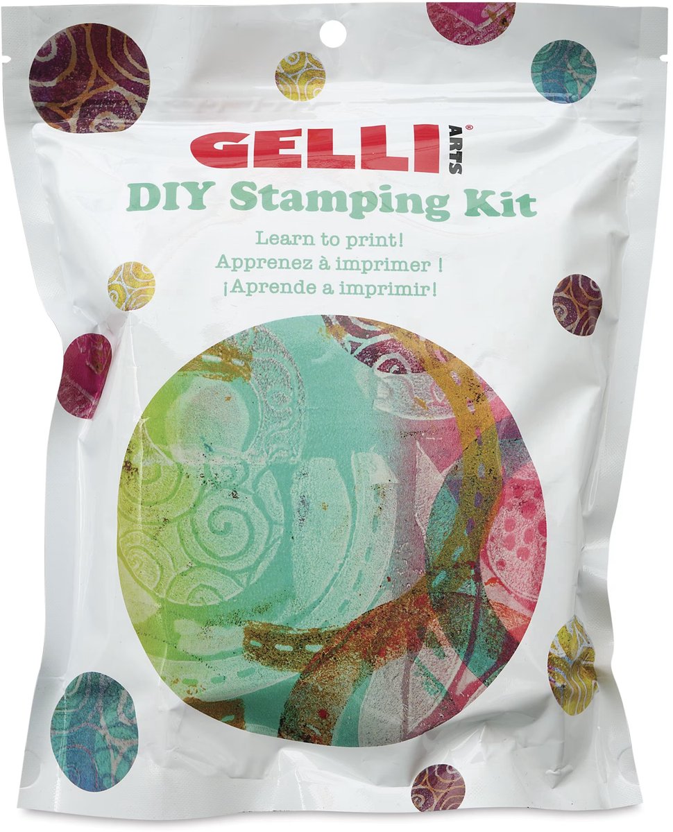 Gelli Arts creatieve stempelset DIY gel printing 24x19,5x6 cm.