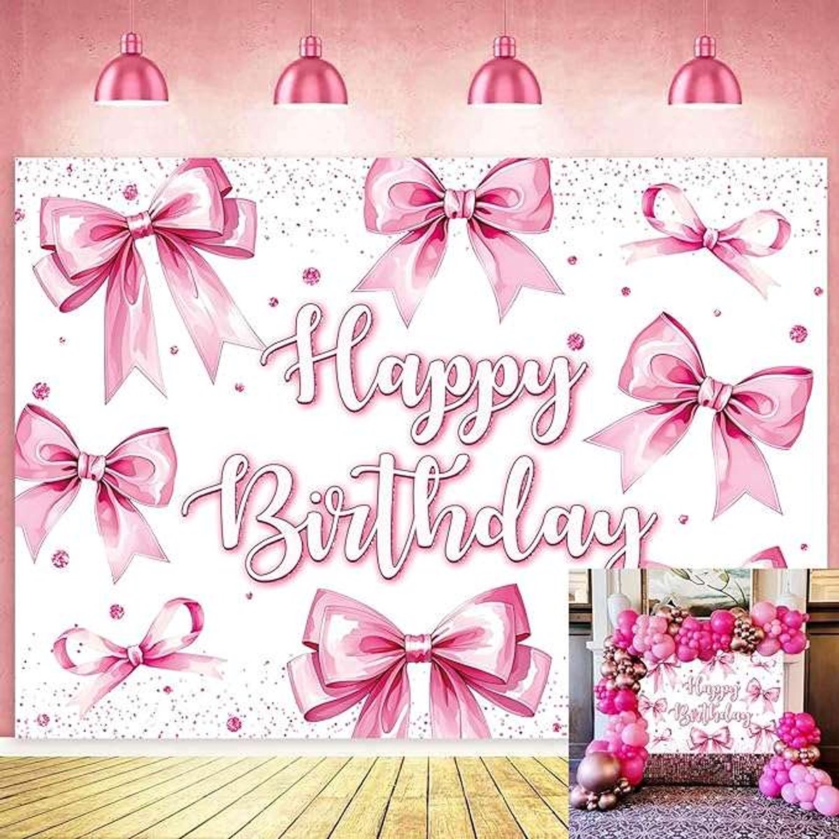 TJSWYADGS - Happy Birthday - Fotografie Achtergrond - 210x150cm - Vinyl