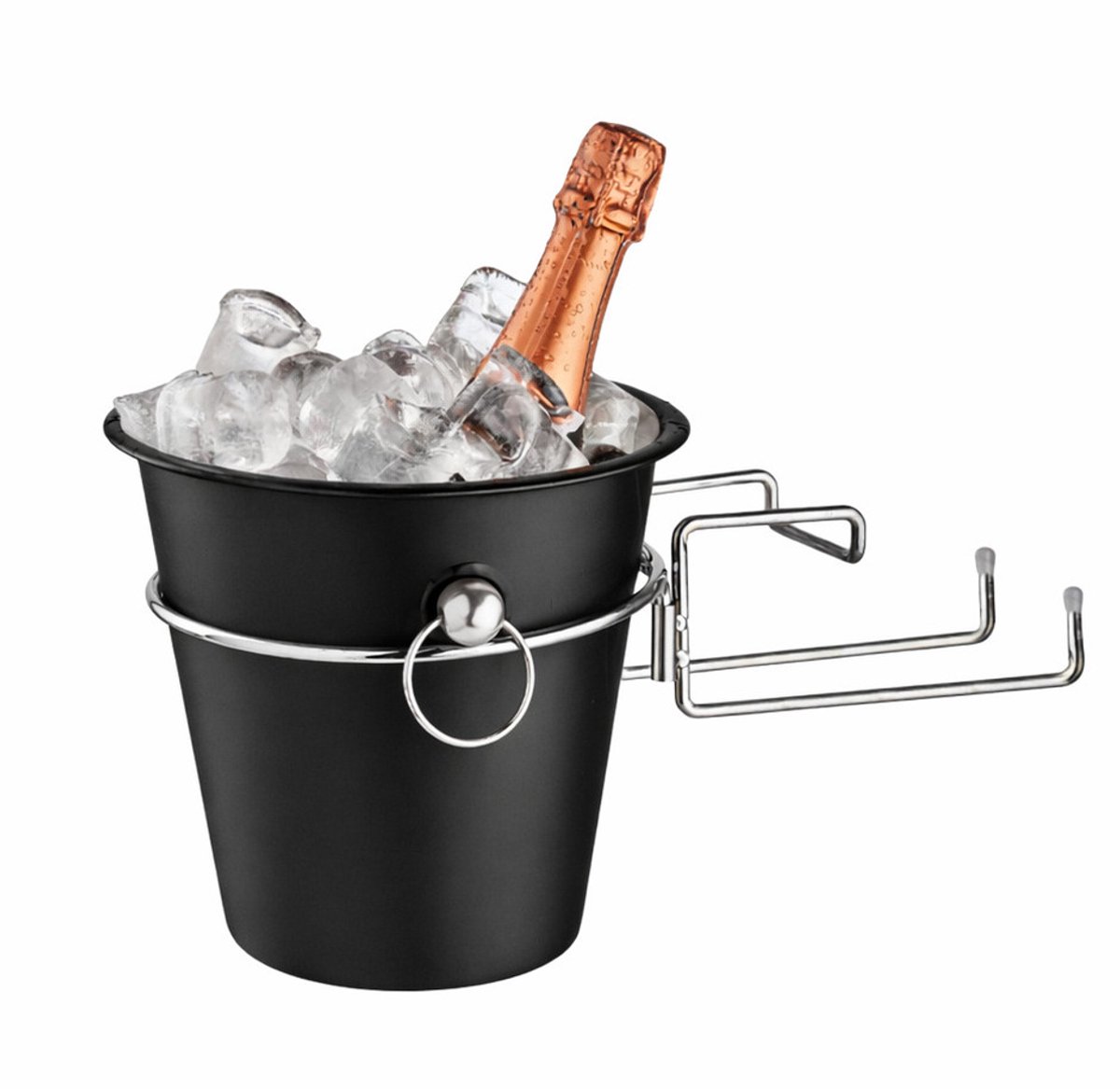 Ijsemmer set - 2 delig - RVS - 3L - inclusief houder - wijnkoeler
