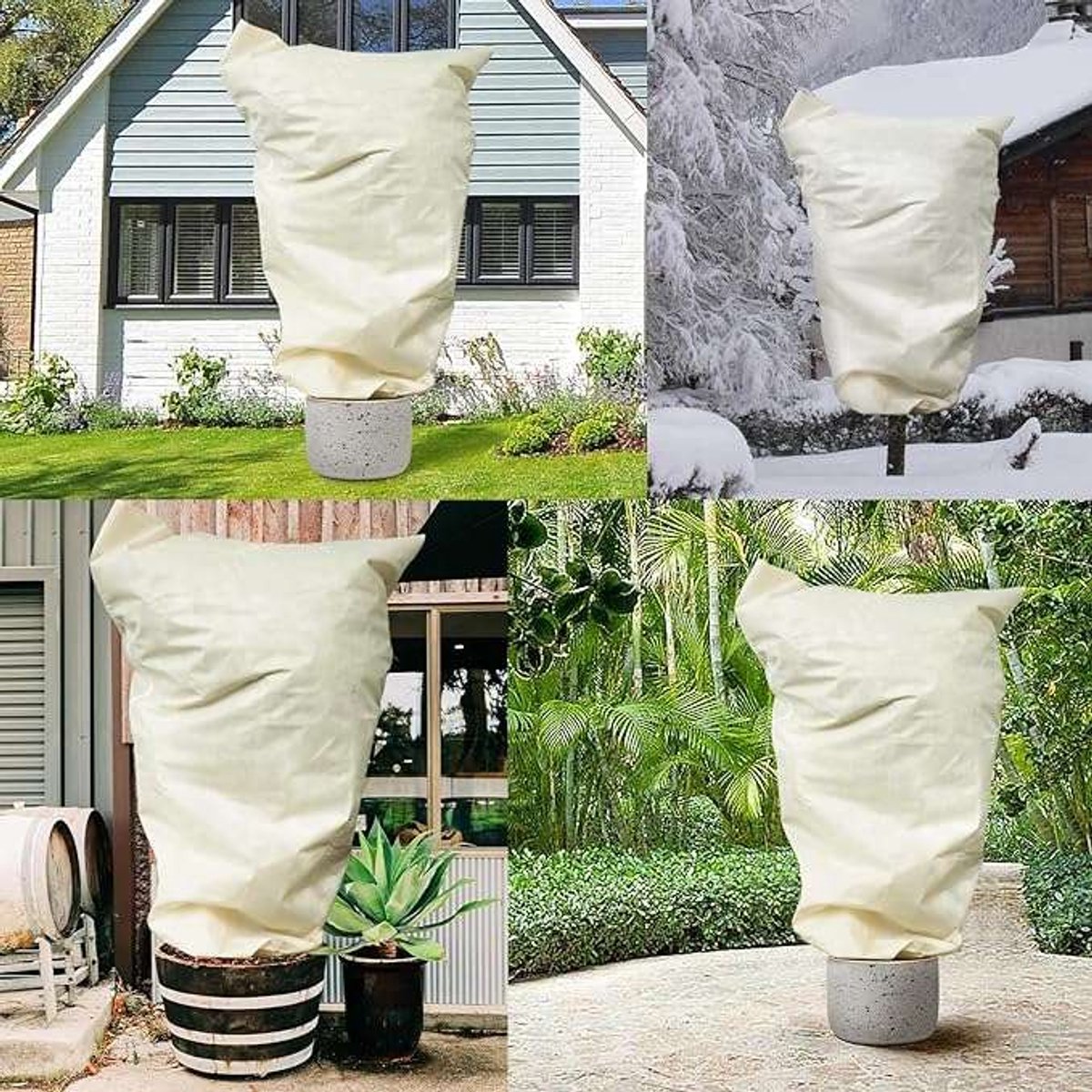 CE - Plantenbeschermhoes - 80x100 cm - Beige - 3 Stuks