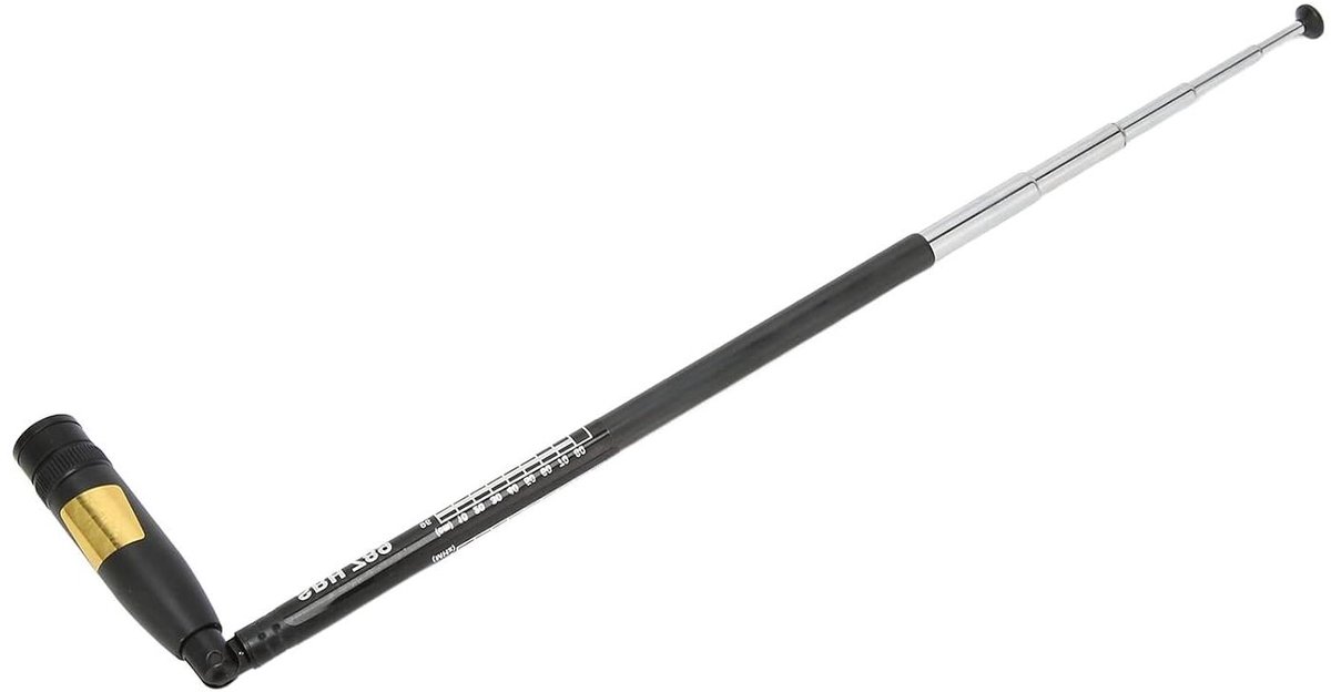 BNC-antenne, 2-weg Radioantenne 95 MHz-1100 MHz Brede Band Draagbare Radio-telescopische Antenne voor TK100 TK200 TK210 Opvouwbare Structuur Radioantenne