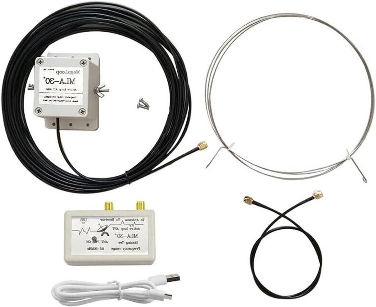 MLA-30+ Plus Upgrade Version Loop Antenna Receiver Antenna (100KHz-30MHz, Medium and Short Wave, Quiet, Rain Resistant)