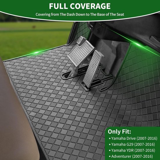 Golf Cart Floor Mat for Yamaha Drive/G29 Golf Cart (Black Trim) van GOLF — afbeelding 5