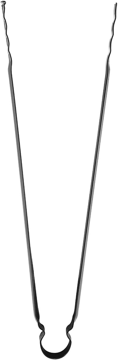 aladdien - Houtskooltang - Grillclip - Multifunctioneel - Zwart - Kooltang - Ideaal voor barbecues en picknicks - 30 x 1,8 cm van Merkloos — afbeelding 4