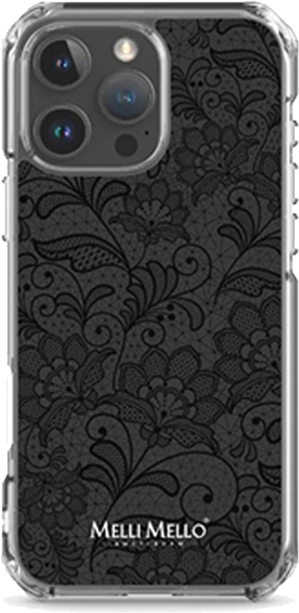 Melli Mello Telefoonhoesje Midnight Lace (Soft Case) - Apple iPhone 16 Pro Max