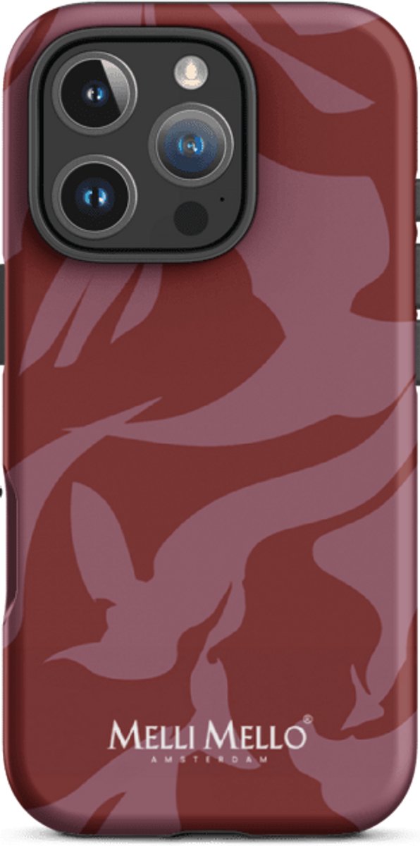 Melli Mello Telefoonhoesje Crimson Wave (Tough Case) - Apple iPhone 16 Pro Max