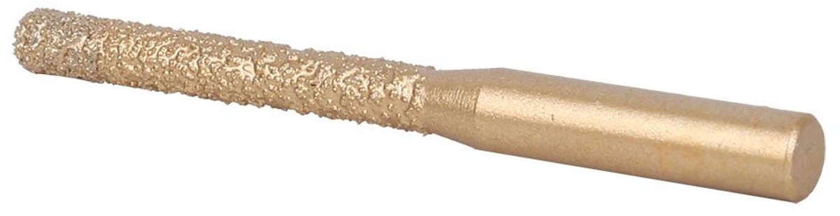 Goudgesoldeerde freesbits voor kwarts, marmer en stenen - Rechte schacht 1/4 inch, 6,35 x 5 x 65 mm, ideaal voor snijden en frezen