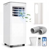 Komodo Mobiele Airco 9000 BTU – 3-in-1 Airconditioner (Koelen, Ventileren & Ontvochtigen) – Met Afvoerslang & Afstandsbediening – Mobiele Airconditioning