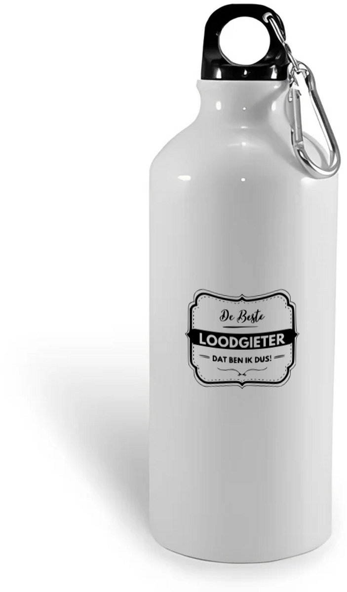 Hacebo® - De beste loodgieter dat ben ik dus waterfles - Loodgieter - Vrienden familie - Collega - Cadeau - water fles - 600ML