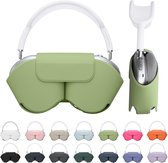 kwmobile cover voor over-ear koptelefoon - Compatibel met Apple AirPods Max / AirPods Max 2 - Van polyester - In pastelgroen
