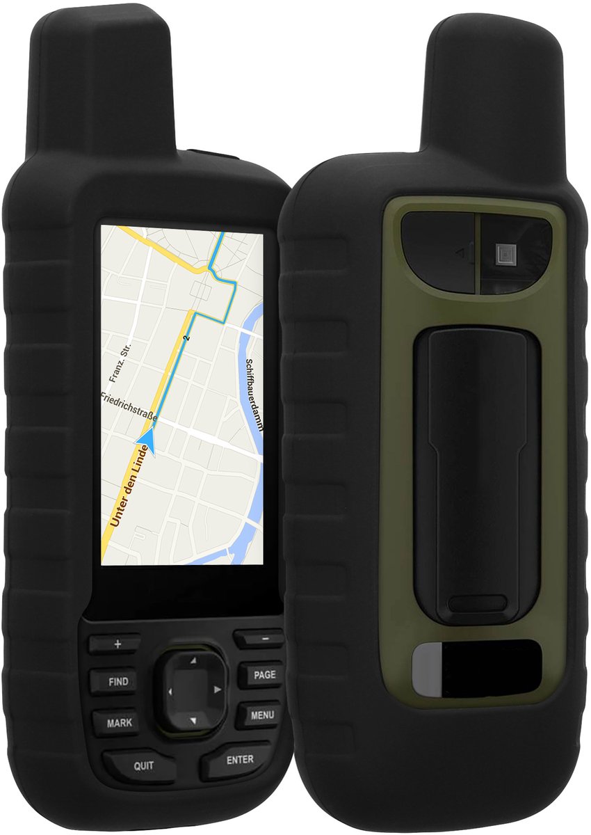 kwmobile Hoesje geschikt voor Garmin GPSMAP 66sr / GPSMAP 67 - Beschermhoes voor handheld GPS - Back cover in zwart