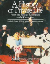 Boekomslag van 'A History of Private Life', met een schilderij van een diner rond 1900.