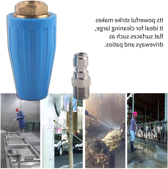 Mondstuk 4 rotabuse 0 GPM Fr hogedrukreiniger 1/4 roterende sproeikop hogedrukreiniger 4,0 GPM snelverbinding 3600 PSI power washer turbo nozzle Munstycken — afbeelding 5