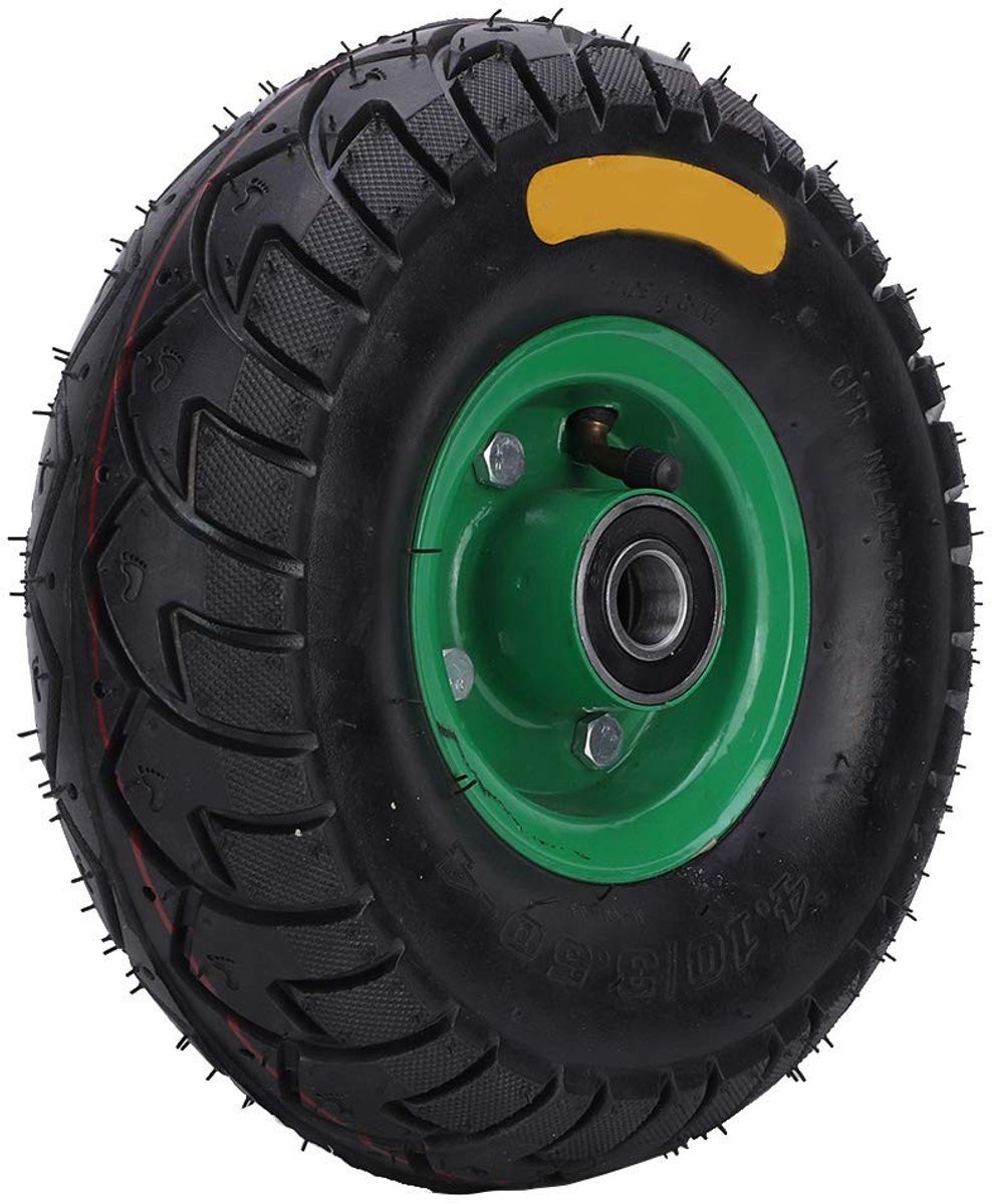 aladdien - Inflatable Tool Trolley Wheel - 26.7 cm - Hoogwaardige rubberen banden - 4.10/3.50-4 - Geschikt voor diverse trolleys - Duurzaam en weerb...