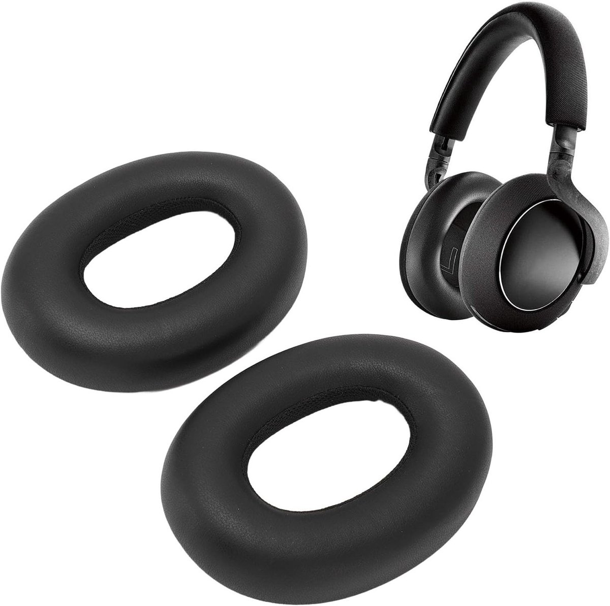 Vervangende Oorkussens voor Draadloze Bluetooth Hoofdtelefoons, Zacht Kunstleer, Dikke Ontwerp voor Comfort en Geluidsisolatie