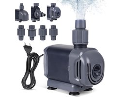 Dompelpomp voor aquaria met drie modi, 15 W, 1000 l/u, ultra stille waterpomp, vijverpomp en filterpomp met sproeiers voor optimale watercirculatie