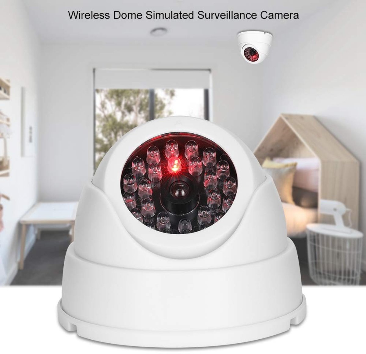 Allecto - Beveiliging Bewakingscamera - Draadloze Dome Camera - Realistische simulatie - Indoor Outdoor - Veiligheid voor thuis en kantoor - Ideaal..