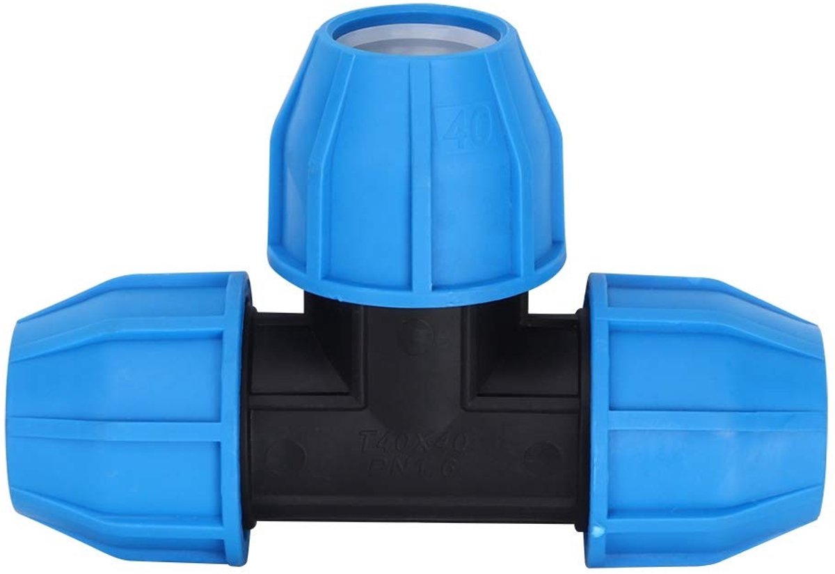 Tyenaza 40mm T-Connector - PE Plastic Water Pipe Connector voor PPR, PE, PVC