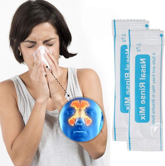 40 Stuks Neussalz voor Sinus Spoelingen - Versterkte Zoutmix voor Neti Pot en Yoga Kinderen — afbeelding 5
