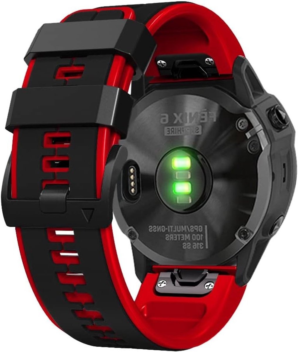 22mm Quick Fit Horlogeband van Silicoon voor Garmin Fenix 7/6/5 en Forerunner 965/955/945/935/745 - Zachte Sportarmband Vervangband voor Actieve Gebruikers