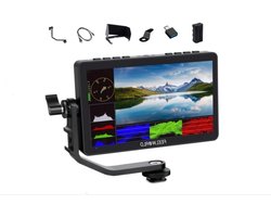 Professionele 5.5 inch 1600nit High Bright Touch Screen 4K HDMI DSLR Camera Field Monitor met F970 Install, 3D LUT en Power Kit voor optimale beeldkwaliteit