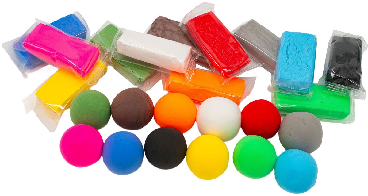 Colorations - Luchtdroge Klei Kleur, Set van 24