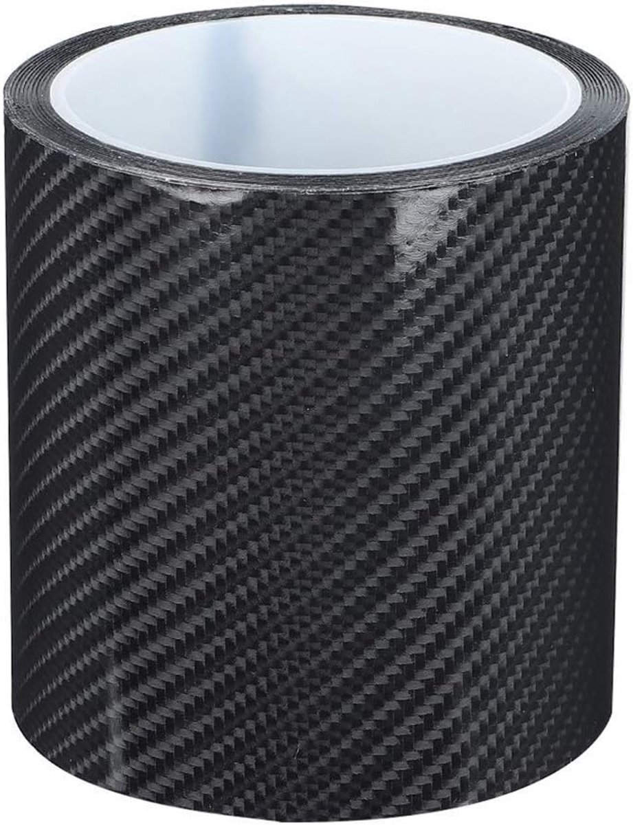 Bumperbescherming voor autodeuren, carbon fiber anti-scratch tape, zelfklevend en waterdicht, 10 cm x