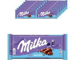 Milka Chocolade Reep Bubbly - Doos 14 x 90g - Chocoladerepen en Tabletten - Voorraad - Verjaardag Cadeau Vrouw of Man - Geschenkset voor Man en Vrouw