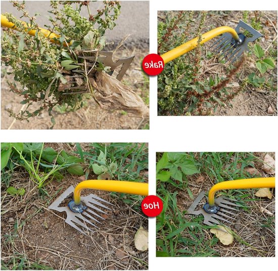 Hand Weed Cutter - 11 Teeth Stainless Steel Weed Cutter Pro met 14 Inch Lange Handgreep - Industrieel Onkruidverwijderaar + Voegen Schraper - Antislip Handvat voor Bestrating Voegen en Tuinieren van Merkloos	 — afbeelding 3