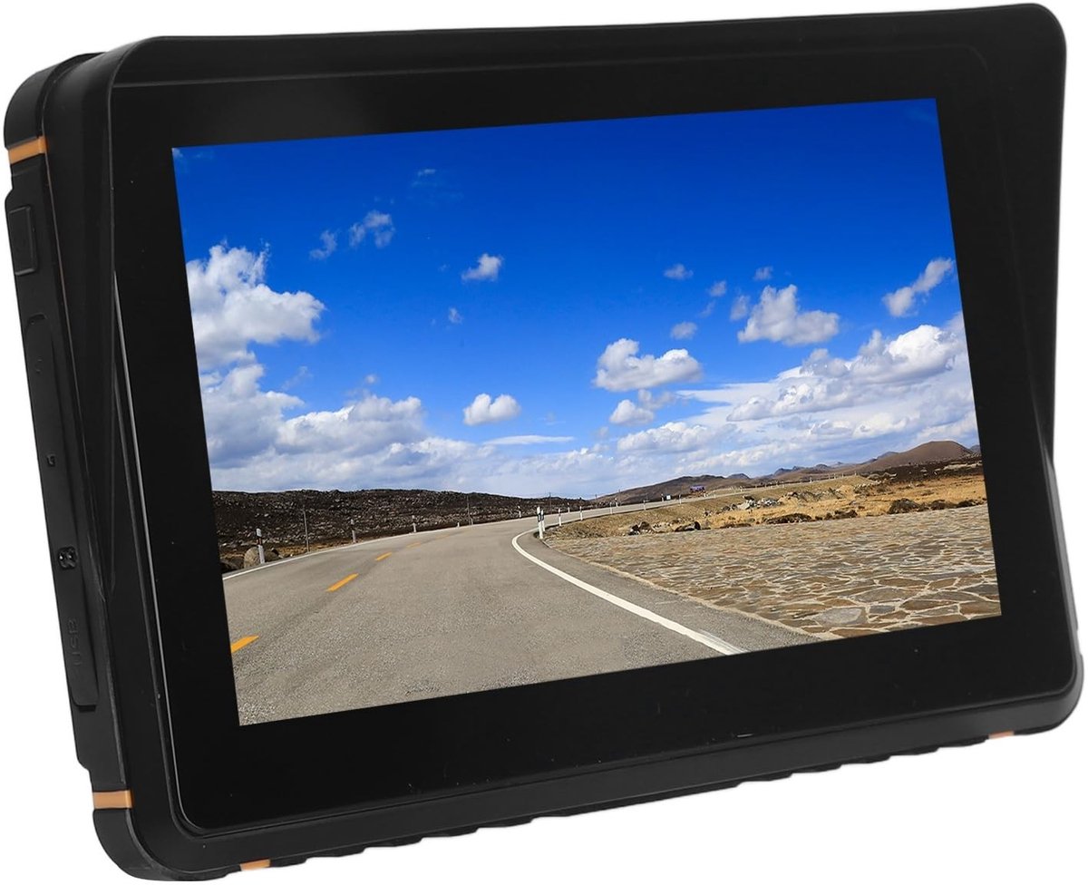 aladdien - GPS Navigatiesysteem voor Motoren - Waterproof HD Touchscreen met Bluetooth - 7 Inch Formaat - Motor Accessoires - Navigatie - Veiligheid