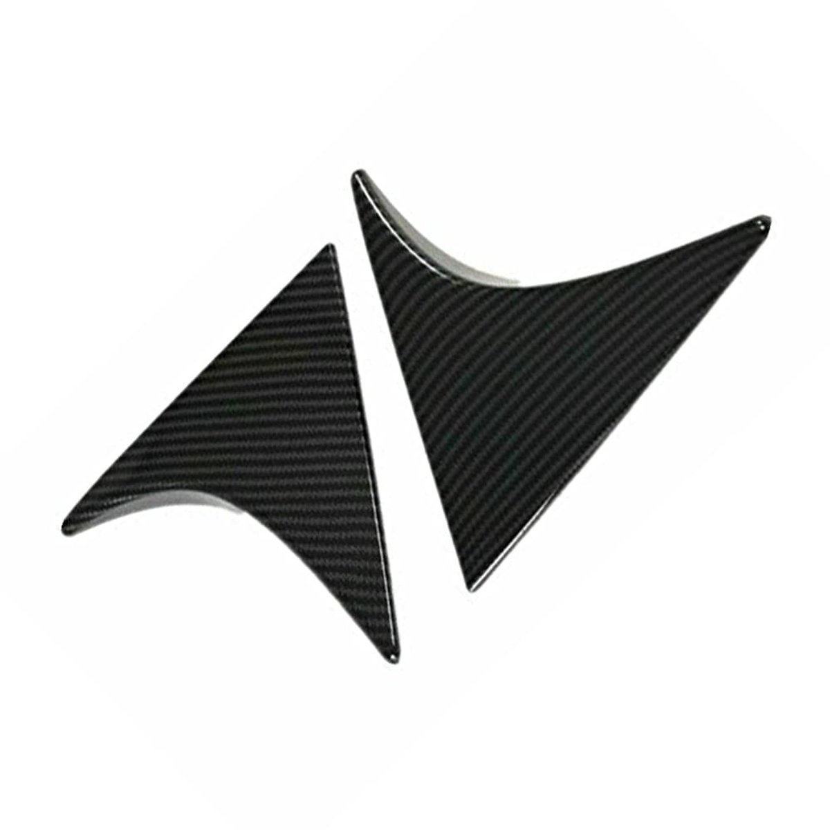 aladdien - Baceyong 2x Achterruit Spoilers Wing Covers voor Hyundai Tucson 2015-2020 - ABS Carbon Fiber