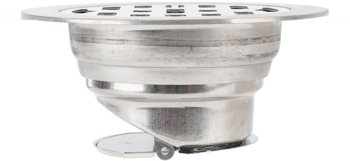 RVS Geurvrije Doucheput Set voor 75 mm Pijp - Antislip Badkamer Drain met Hoge Afvoer