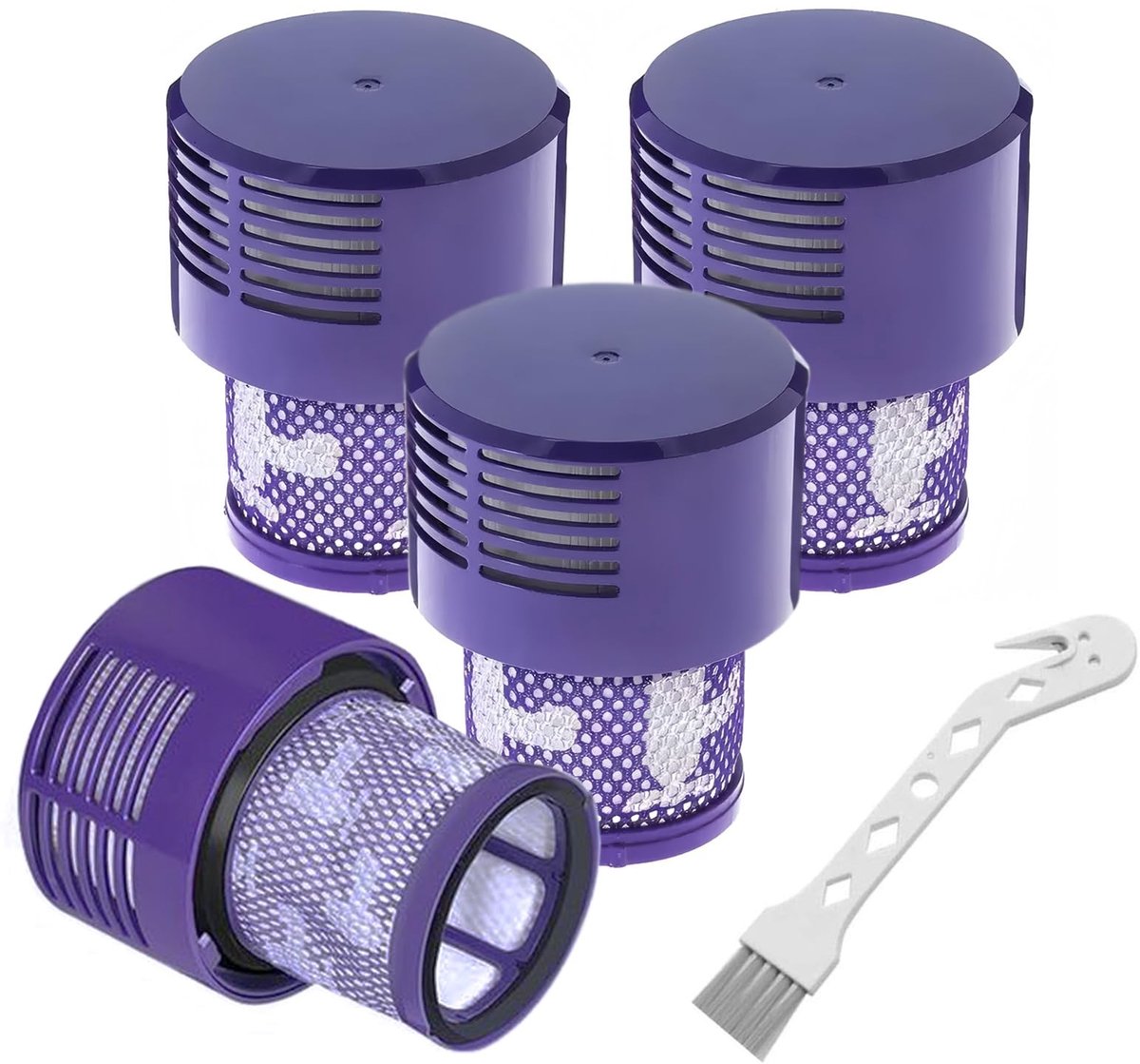 aladdien - Vervangfilters - 4x V10 Cyclone Series - Hoogwaardige kwaliteit - Geschikt voor Absolute en Animal - Efficiënt stofzuigen - Voor SV12 model
