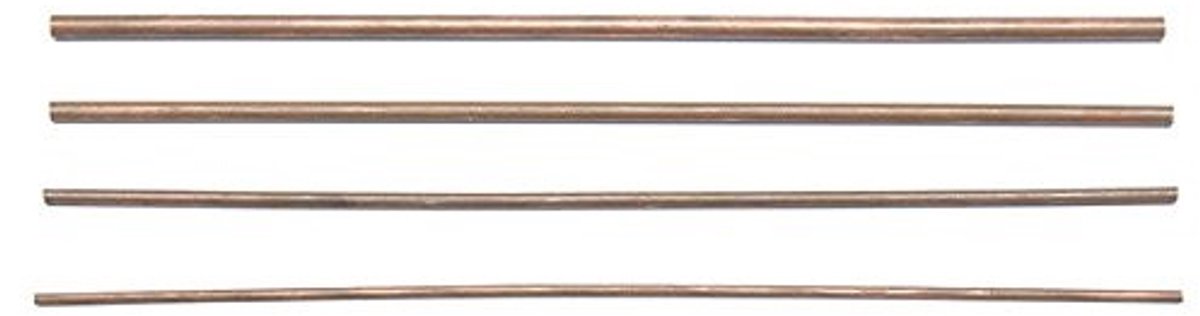 Allecto - Koperen buis - Hollow copper rod - 300mm lengte - 3mm diameter - Ideaal voor hobby en klussen - Goudkleurig
