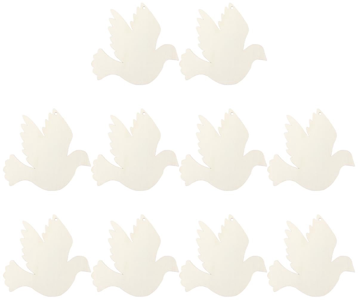 Allecto - Houten Vogel Snijplanken - Onbehandeld - Perfect voor Kerstdecoratie - 20 Stuks - Cadeaulabels - DIY Projecten - Geschikt voor Creatieve ...
