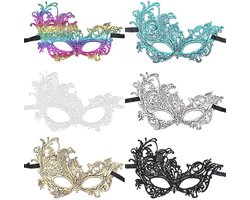 Golden crown - Kanten masker - Sexy kanten oogmasker - Geschikt voor carnaval - Venetiaans masker - Voor mannen en vrouwen - Koppels