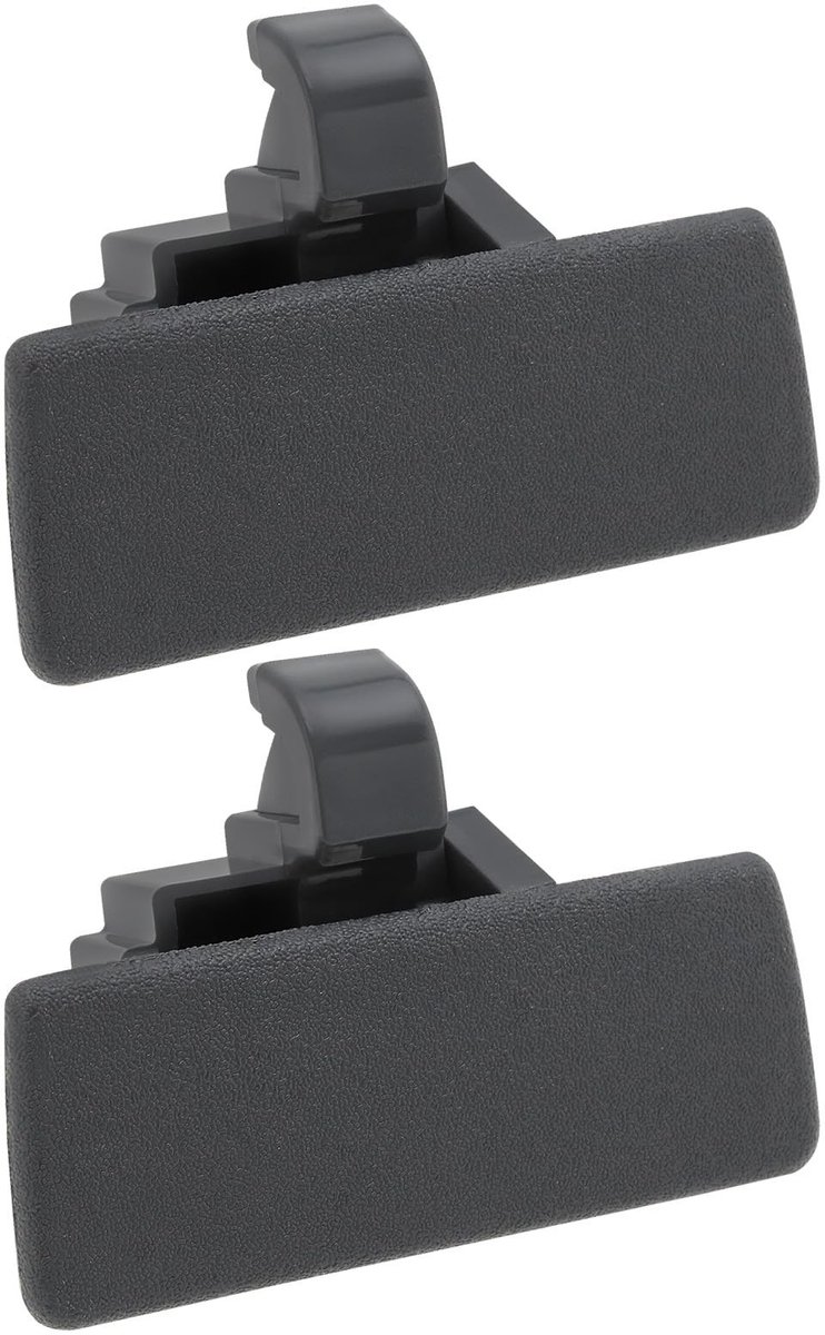 Allecto - Auto Handschoenenkastje Deksel Lock - 2 Stuks - Grijs - Handvat Clip - Compatibel met Suzuki SX4 2007-2013 - Hoogwaardige ABS