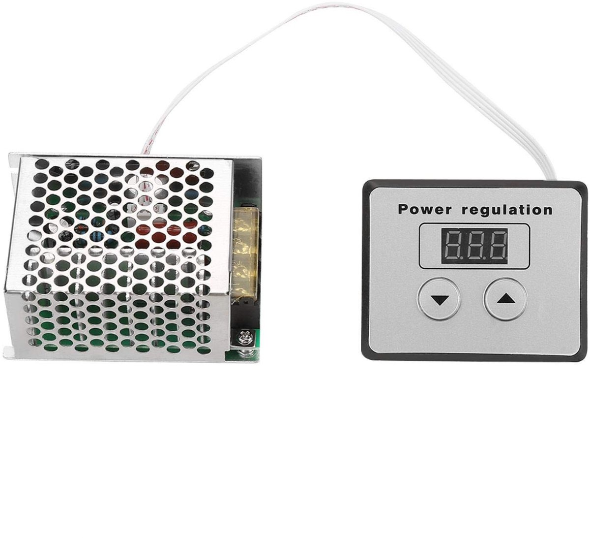 aladdien - Digitale Spanningsregelaar - 4000 W Vermogen - Ideaal voor Boilers en Lampen - AC 220V - Licht Dimmer voor Thuisgebruik - Geschikt voor I..