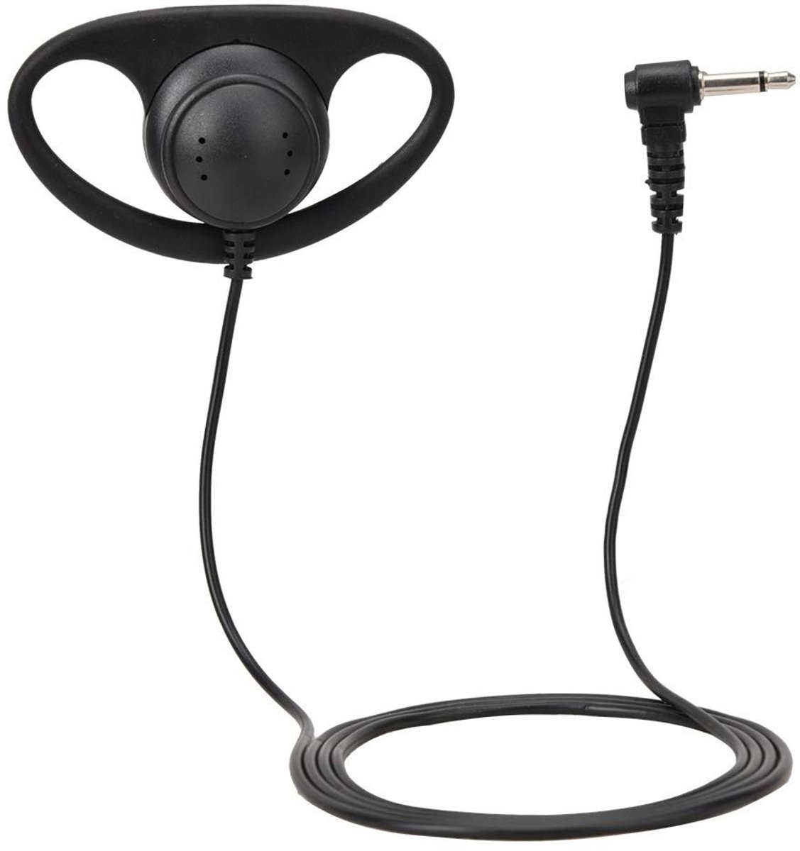 Allecto - D-vormige oordopjes - D-type 3,5 mm headset - Perfecte pasvorm - Licht en compact - Hoogwaardig geluid - Geschikt voor gesprekken - 90 cm...