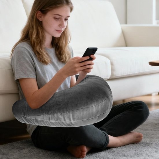 SnelShoppen - Gaming Kussen Ergonomisch Donkergrijs - Comfortabele Zitkussen voor Gamers - Ondersteuning voor Rug en Nek - Ideaal voor Thuis, Kantoor van snelshoppen — afbeelding 5