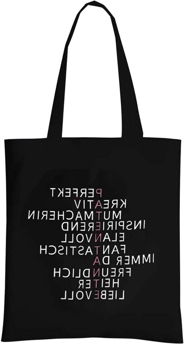 Katoenen Handtas - Stoffen Shopper - Dagelijks Gebruik - Grote Bodem - 35x40 cm - Wit