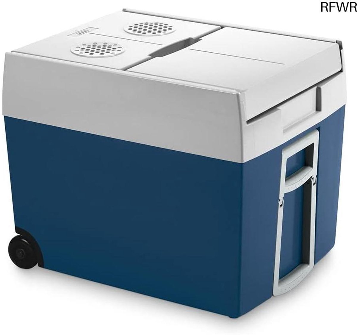 Thermo-elektrische koelbox - Draagbare koeler - Dranken koel houden - 12/230 V aansluiting - 48 liter - Blauw