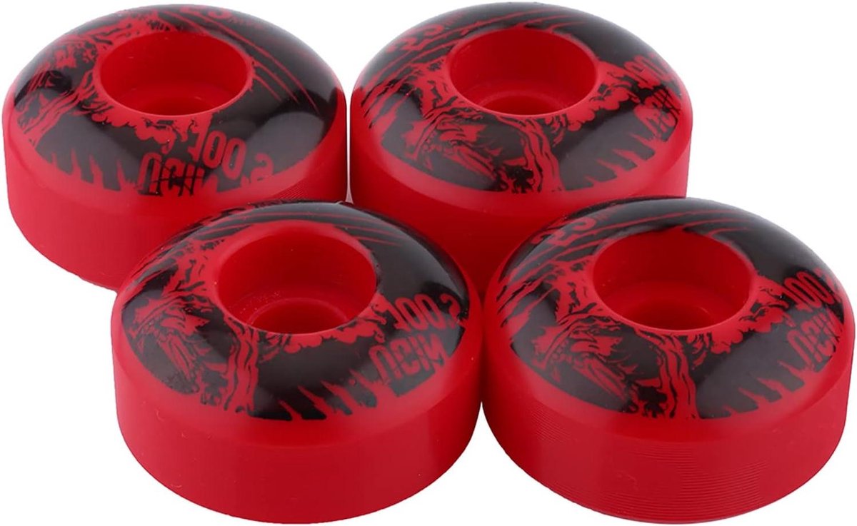 Skateboardwielen Set PU Wielen Straat Skaten Zeer Veerkrachtig PU 4 Stuks