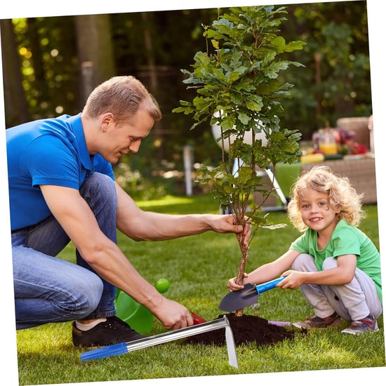 Kleine Schoffel - Tuin Gereedschap - Onkruid Verwijderen - Roestvrij Staal - 35 cm Lengte - Zilver — afbeelding 2